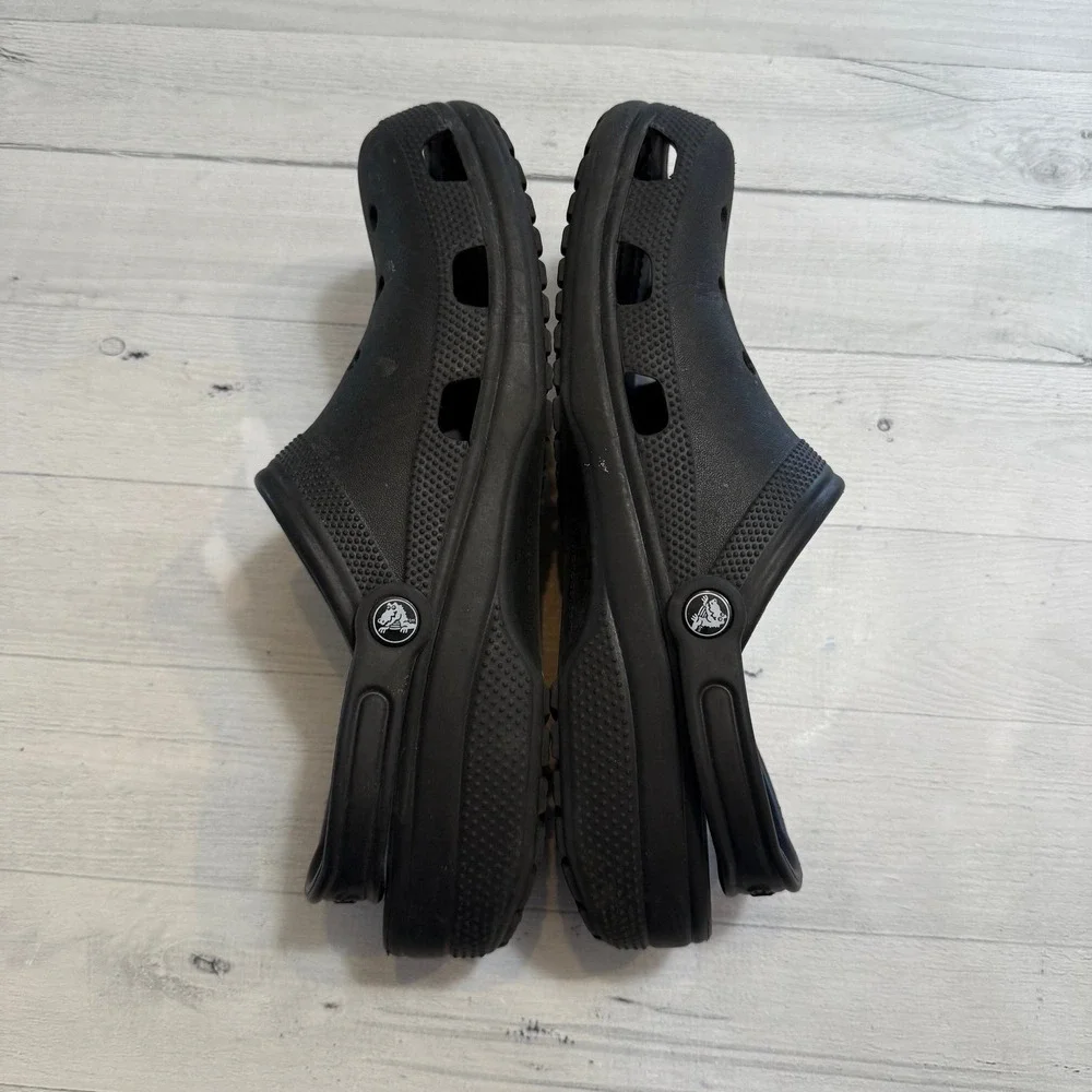 Crocs‎ classic black clogs men's size 11